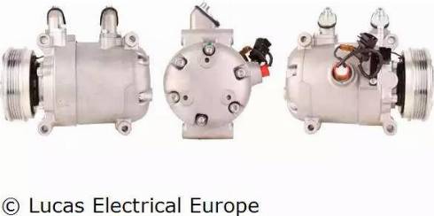 Lucas Electrical ACP214 - Компрессор кондиционера autospares.lv