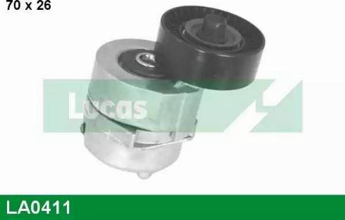 Lucas Engine Drive LA0411 - Натяжитель, поликлиновый ремень autospares.lv