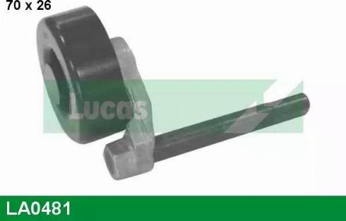 Lucas Engine Drive LA0481 - Ролик, поликлиновый ремень autospares.lv