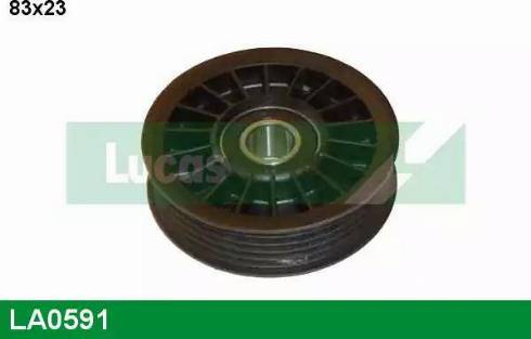 Lucas Engine Drive LA0591 - Ролик, поликлиновый ремень autospares.lv