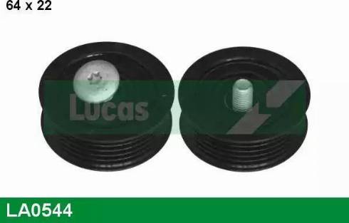 Lucas Engine Drive LA0544 - Ролик, поликлиновый ремень autospares.lv