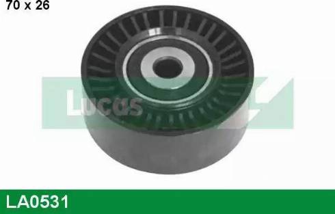 Lucas Engine Drive LA0531 - Ролик, поликлиновый ремень autospares.lv