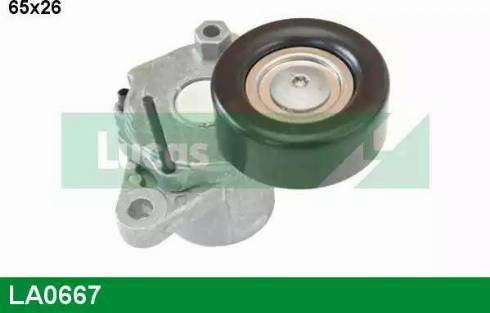 Lucas Engine Drive LA0667 - Натяжитель, поликлиновый ремень autospares.lv