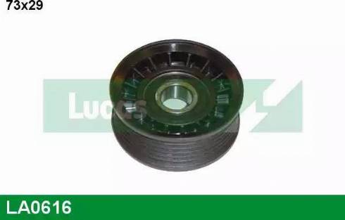 Lucas Engine Drive LA0616 - Ролик, поликлиновый ремень autospares.lv