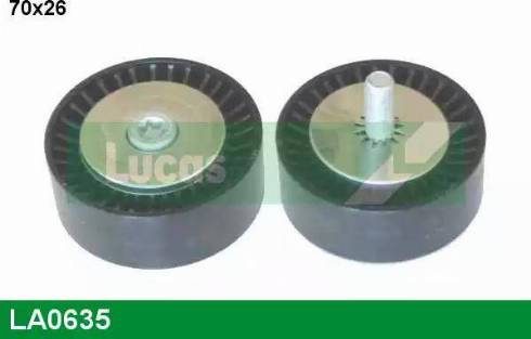 Lucas Engine Drive LA0635 - Ролик, поликлиновый ремень autospares.lv