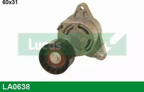 Lucas Engine Drive LA0638 - Натяжитель, поликлиновый ремень autospares.lv