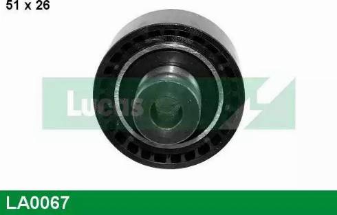 Lucas Engine Drive LA0067 - Ролик, поликлиновый ремень autospares.lv