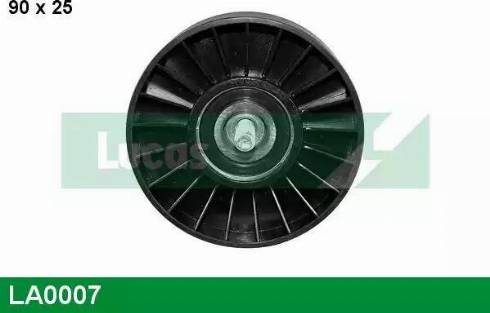 Lucas Engine Drive LA0007 - Ролик, поликлиновый ремень autospares.lv