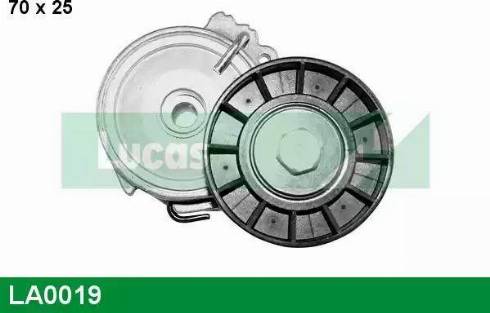 Lucas Engine Drive LA0019 - Натяжитель, поликлиновый ремень autospares.lv