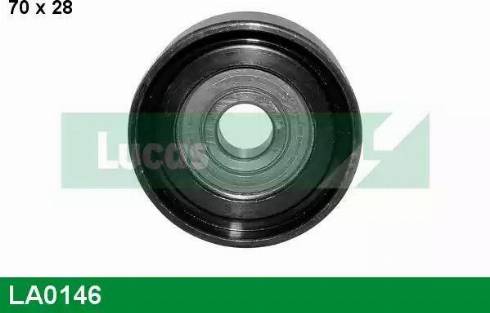 Lucas Engine Drive LA0146 - Ролик, поликлиновый ремень autospares.lv