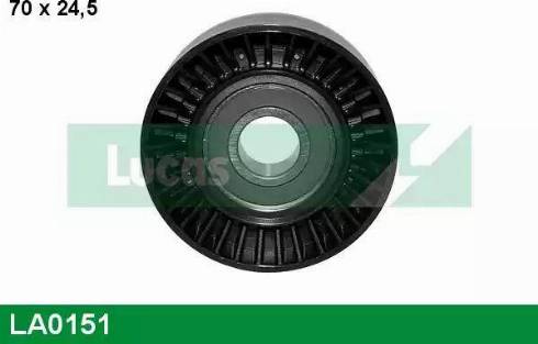 Lucas Engine Drive LA0151 - Ролик, поликлиновый ремень autospares.lv