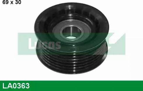 Lucas Engine Drive LA0363 - Ролик, поликлиновый ремень autospares.lv