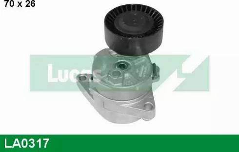 Lucas Engine Drive LA0317 - Натяжитель, поликлиновый ремень autospares.lv