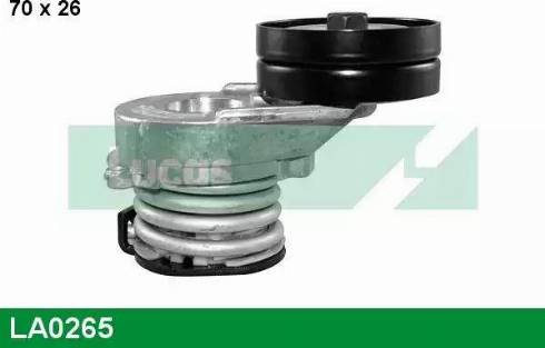 Lucas Engine Drive LA0265 - Натяжитель, поликлиновый ремень autospares.lv