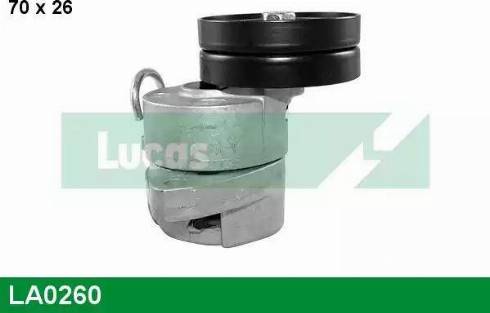 Lucas Engine Drive LA0260 - Натяжитель, поликлиновый ремень autospares.lv
