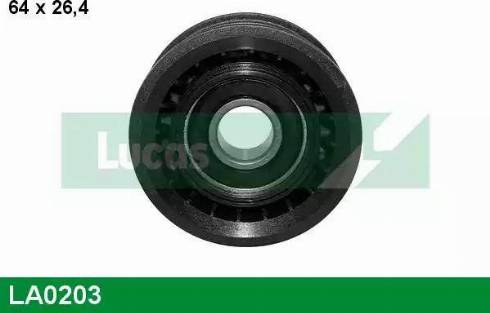 Lucas Engine Drive LA0203 - Ролик, поликлиновый ремень autospares.lv