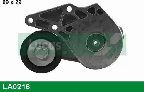 Lucas Engine Drive LA0216 - Натяжитель, поликлиновый ремень autospares.lv