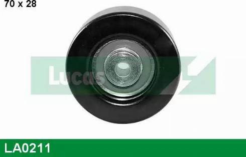 Lucas Engine Drive LA0211 - Ролик, поликлиновый ремень autospares.lv