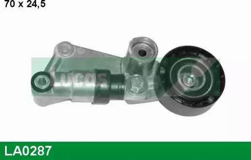 Lucas Engine Drive LA0287 - Натяжитель, поликлиновый ремень autospares.lv