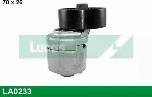 Lucas Engine Drive LA0233 - Натяжитель, поликлиновый ремень autospares.lv