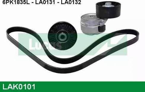 Lucas Engine Drive LAK0101 - Поликлиновый ременный комплект autospares.lv