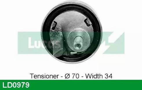 Lucas Engine Drive LD0979 - Натяжной ролик, зубчатый ремень ГРМ autospares.lv