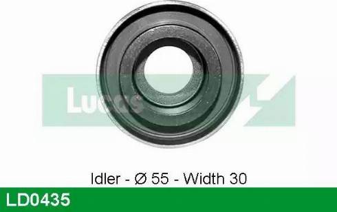 Lucas Engine Drive LD0435 - Натяжной ролик, зубчатый ремень ГРМ autospares.lv