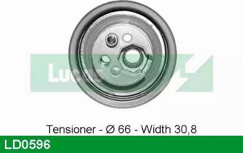 Lucas Engine Drive LD0596 - Натяжной ролик, зубчатый ремень ГРМ autospares.lv