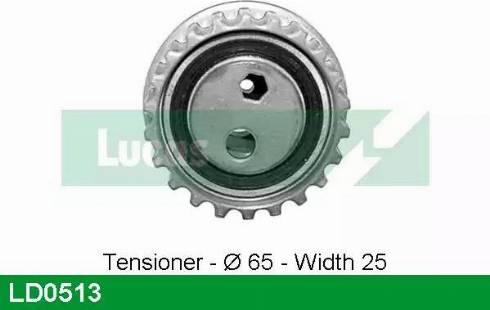 Lucas Engine Drive LD0513 - Натяжной ролик, зубчатый ремень ГРМ autospares.lv