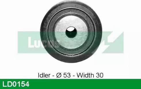 Lucas Engine Drive LD0154 - Натяжной ролик, зубчатый ремень ГРМ autospares.lv