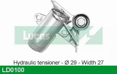 Lucas Engine Drive LD0100 - Натяжной ролик, зубчатый ремень ГРМ autospares.lv