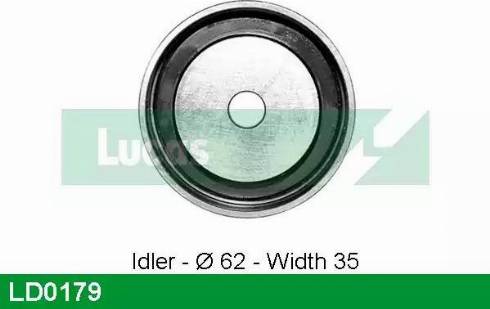 Lucas Engine Drive LD0179 - Натяжной ролик, зубчатый ремень ГРМ autospares.lv