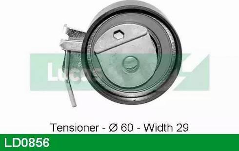 Lucas Engine Drive LD0856 - Натяжной ролик, зубчатый ремень ГРМ autospares.lv