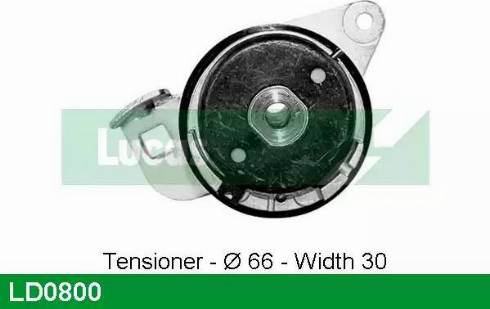 Lucas Engine Drive LD0800 - Натяжной ролик, зубчатый ремень ГРМ autospares.lv