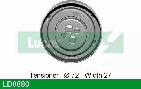 Lucas Engine Drive LD0880 - Натяжной ролик, зубчатый ремень ГРМ autospares.lv