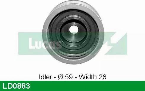 Lucas Engine Drive LD0883 - Натяжной ролик, зубчатый ремень ГРМ autospares.lv