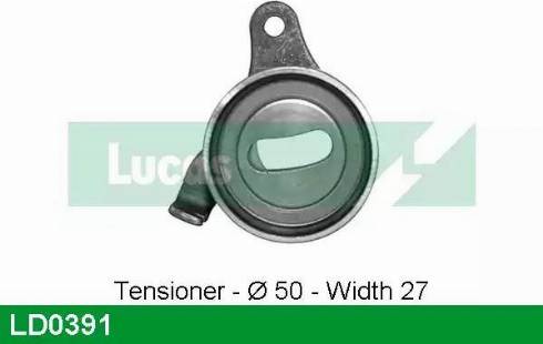 Lucas Engine Drive LD0391 - Натяжной ролик, зубчатый ремень ГРМ autospares.lv