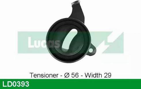 Lucas Engine Drive LD0393 - Натяжной ролик, зубчатый ремень ГРМ autospares.lv