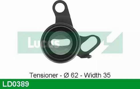 Lucas Engine Drive LD0389 - Натяжной ролик, зубчатый ремень ГРМ autospares.lv