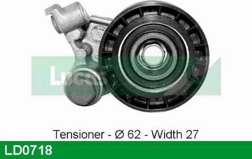 Lucas Engine Drive LD0718 - Натяжной ролик, зубчатый ремень ГРМ autospares.lv