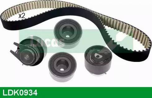 Lucas Engine Drive LDK0934 - Комплект зубчатого ремня ГРМ autospares.lv