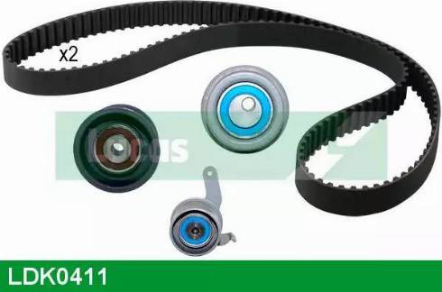 Lucas Engine Drive LDK0411 - Комплект зубчатого ремня ГРМ autospares.lv