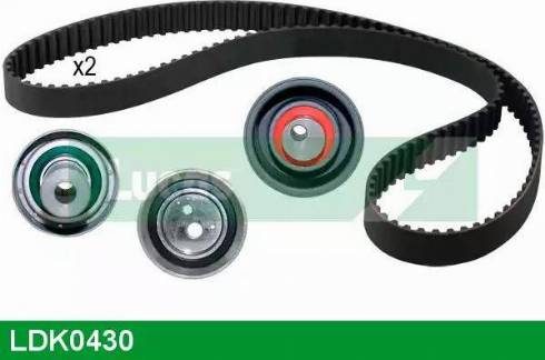 Lucas Engine Drive LDK0430 - Комплект зубчатого ремня ГРМ autospares.lv