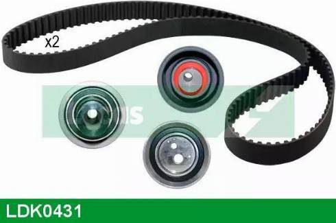 Lucas Engine Drive LDK0431 - Комплект зубчатого ремня ГРМ autospares.lv