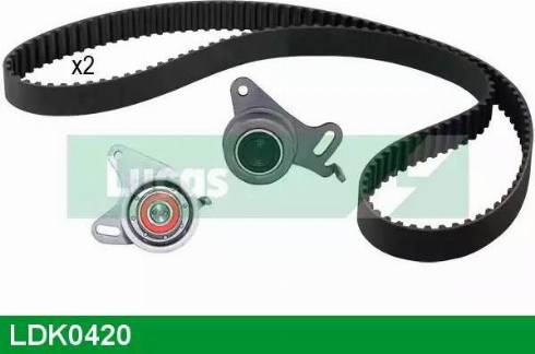 Lucas Engine Drive LDK0420 - Комплект зубчатого ремня ГРМ autospares.lv