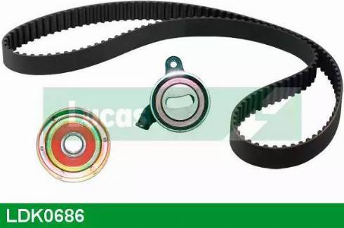 Lucas Engine Drive LDK0686 - Комплект зубчатого ремня ГРМ autospares.lv