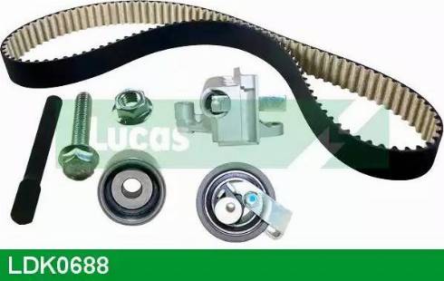 Lucas Engine Drive LDK0688 - Комплект зубчатого ремня ГРМ autospares.lv