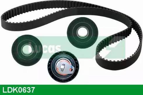 Lucas Engine Drive LDK0637 - Комплект зубчатого ремня ГРМ autospares.lv