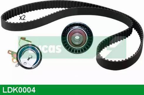 Lucas Engine Drive LDK0004 - Комплект зубчатого ремня ГРМ autospares.lv