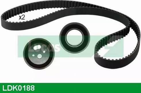 Lucas Engine Drive LDK0188 - Комплект зубчатого ремня ГРМ autospares.lv